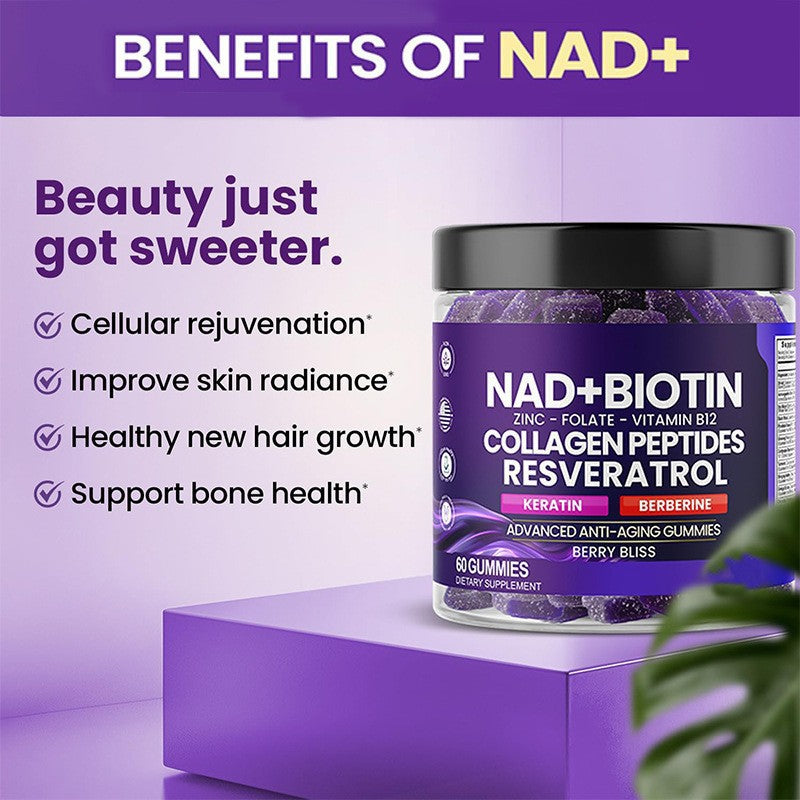 Vitamin Gummies with Biotin & NAD+ | Nutritional Support Gummies