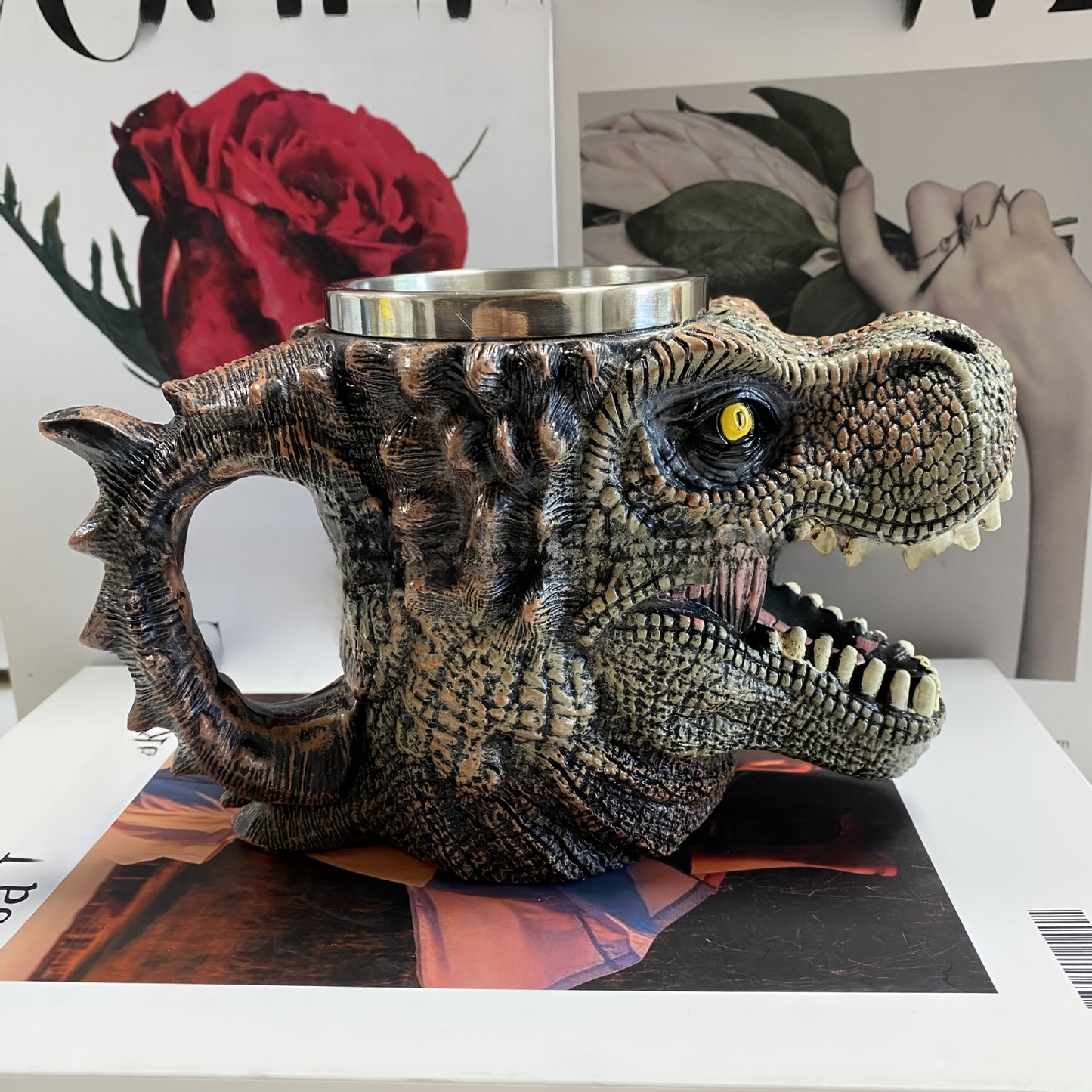 Dinosaur Cup | Creative Resin Mug for Home & Office