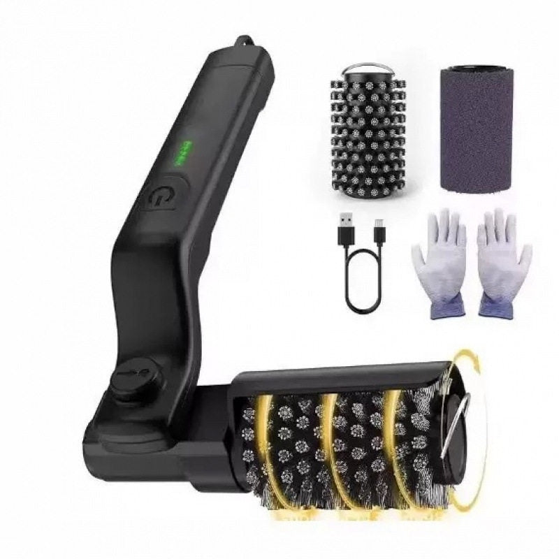 Folding Electric Barbecue Cleaning Brush | Efficient Grill Cleaner