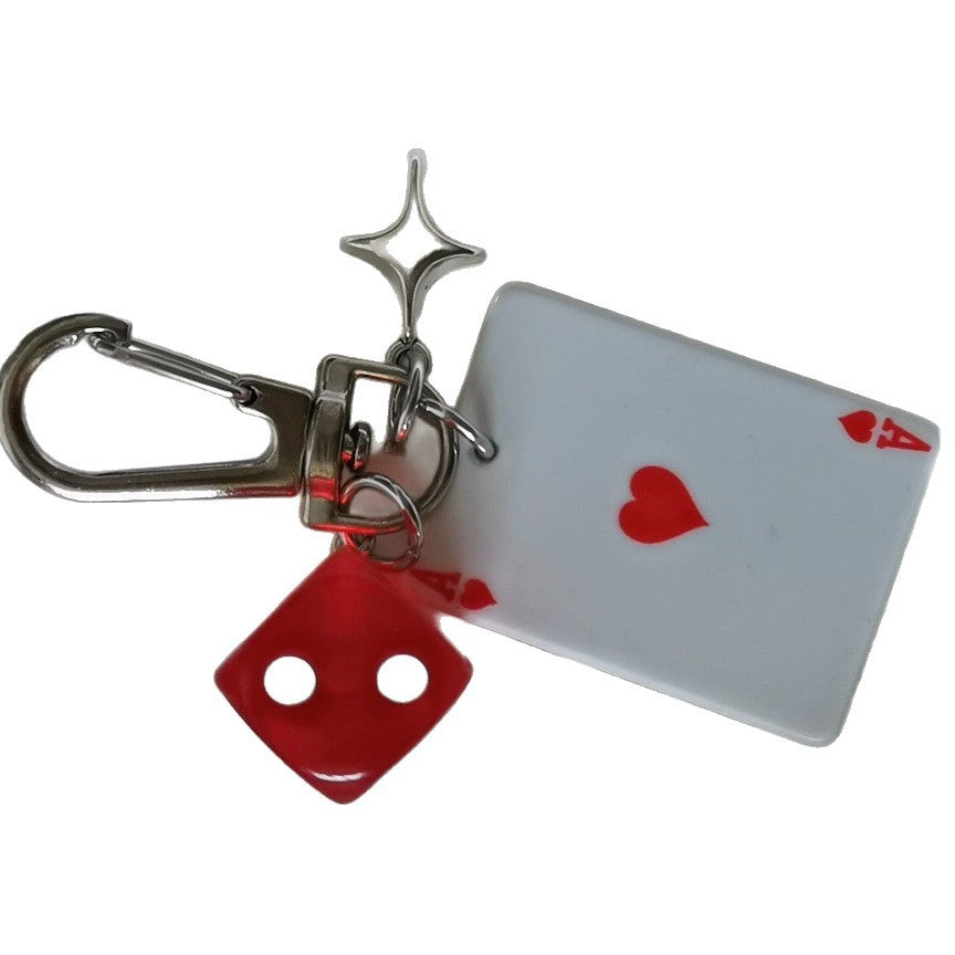 Poker Dice Metal Keychain Pendant | Fun and Unique Accessory