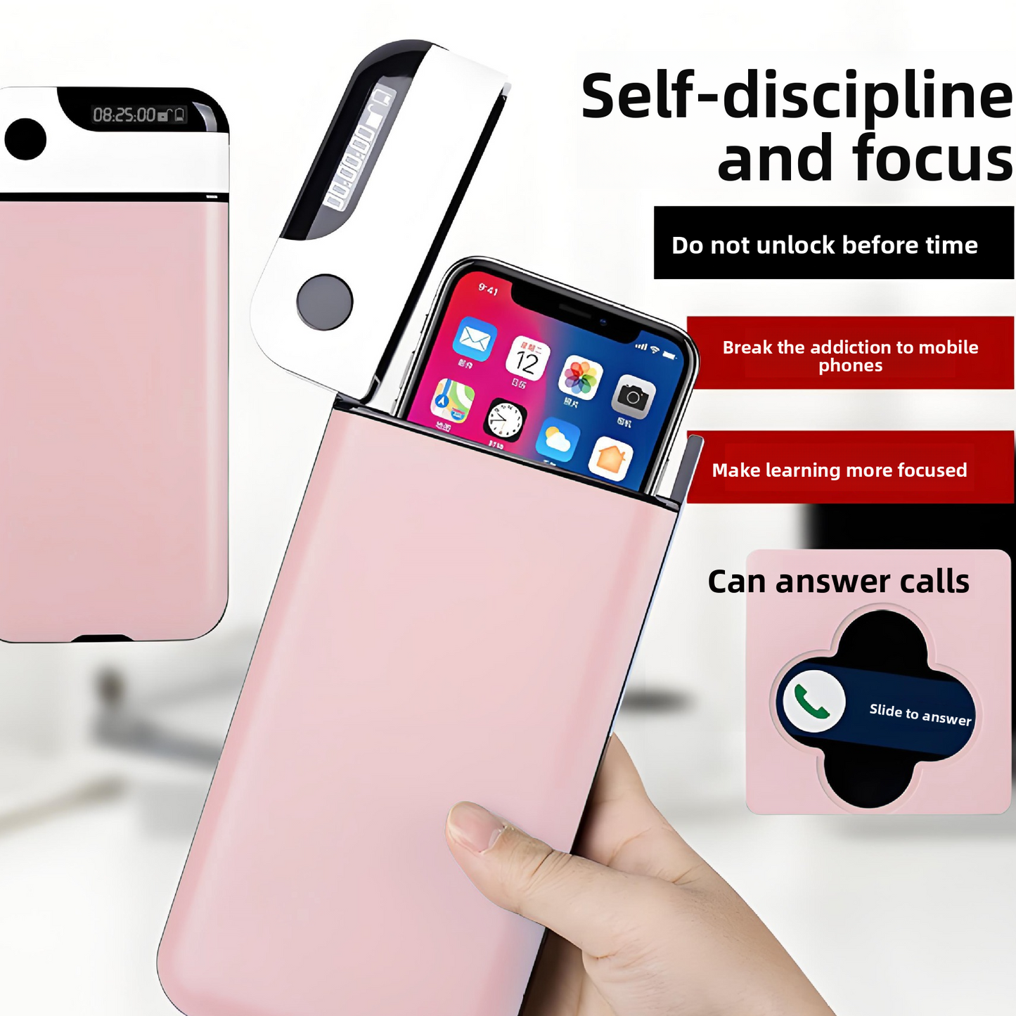 Mobile Phone Timer Lock Box | Enhance Study Focus and Productivity