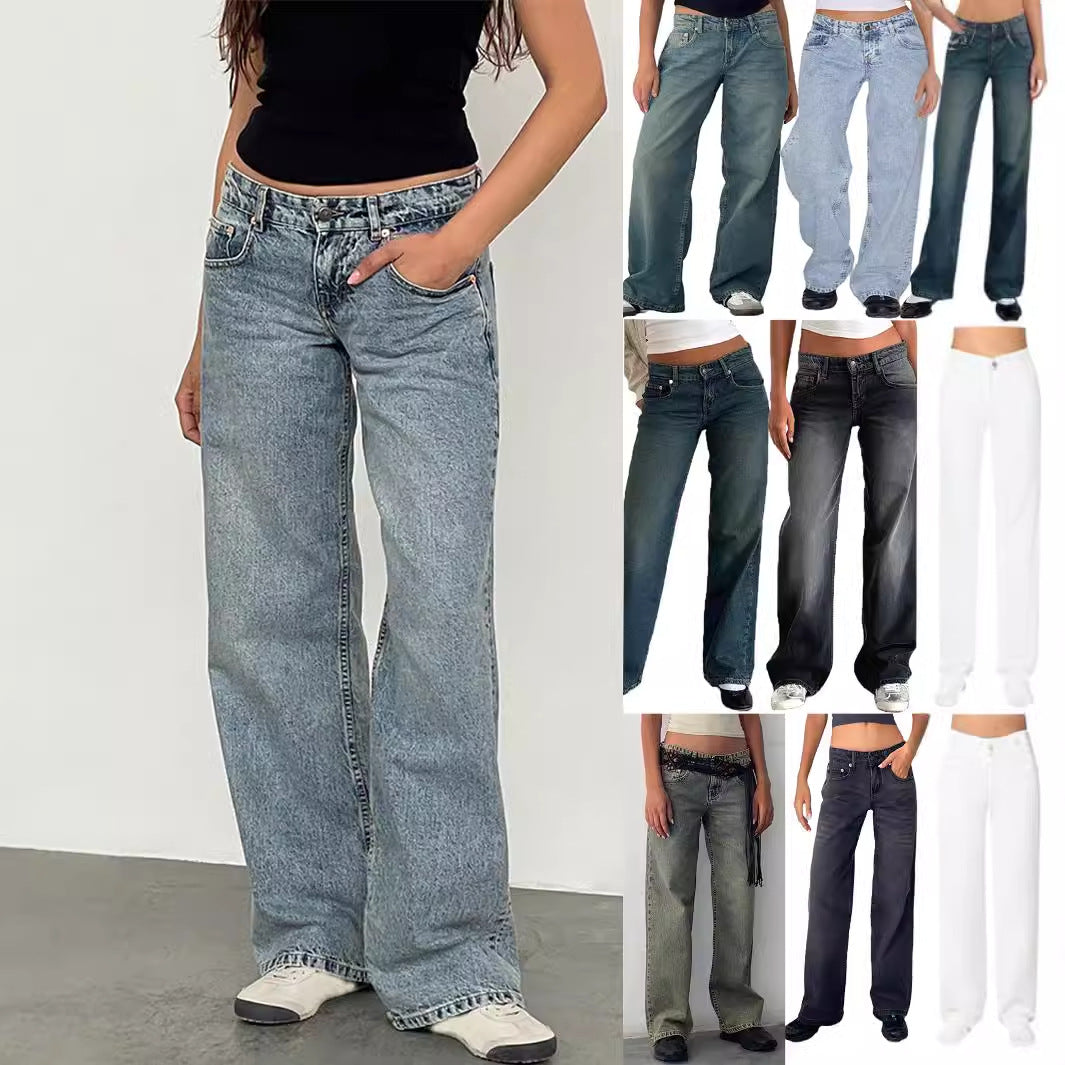 Women's Straight Leg Denim Jeans | Timeless Comfort & Style