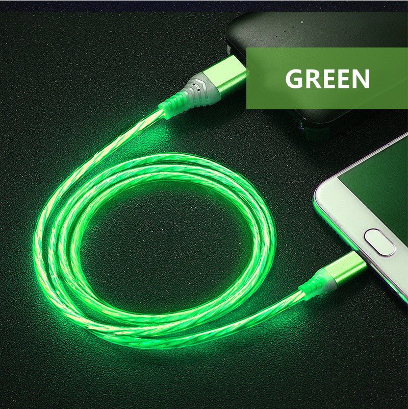 Rotating Multi-Head USB Fast Charging Cable with LED Light