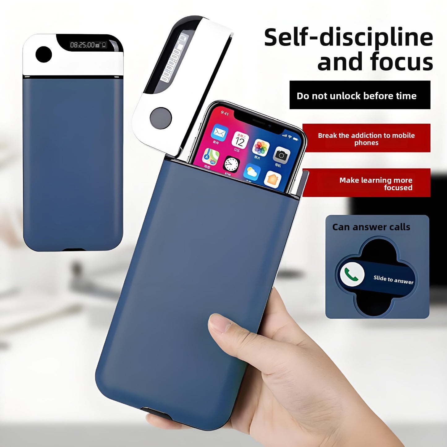 Mobile Phone Timer Lock Box | Enhance Study Focus and Productivity
