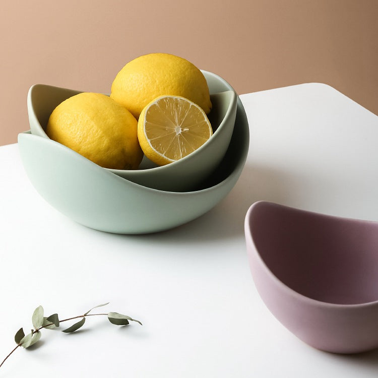 Lotus Ceramic Bowl | Elegant Japanese Style Decor & Serveware