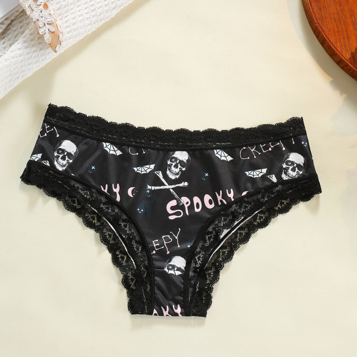 Gothic Style Lace Girl's Underwear | Unique Feminine Comfort