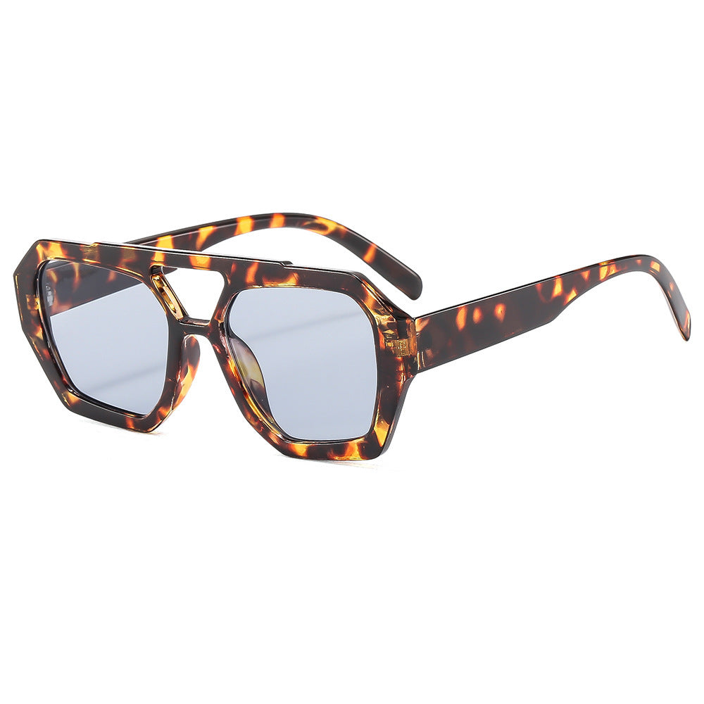 Retro Polygonal Sunglasses | Stylish Vintage Frames with UV Protection