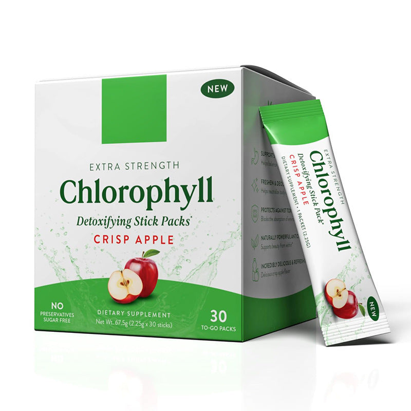 Natural Chlorophyll Powder Packets | Organic Nutritional Supplement