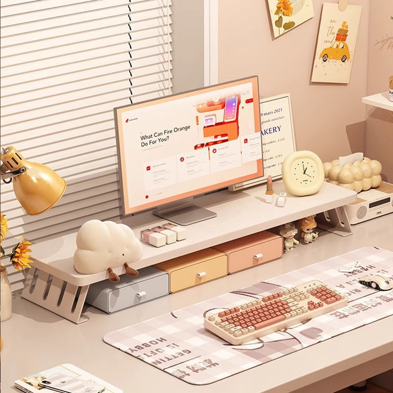 Desktop Storage Rack with Elevated Base | Versatile Organizing Solution