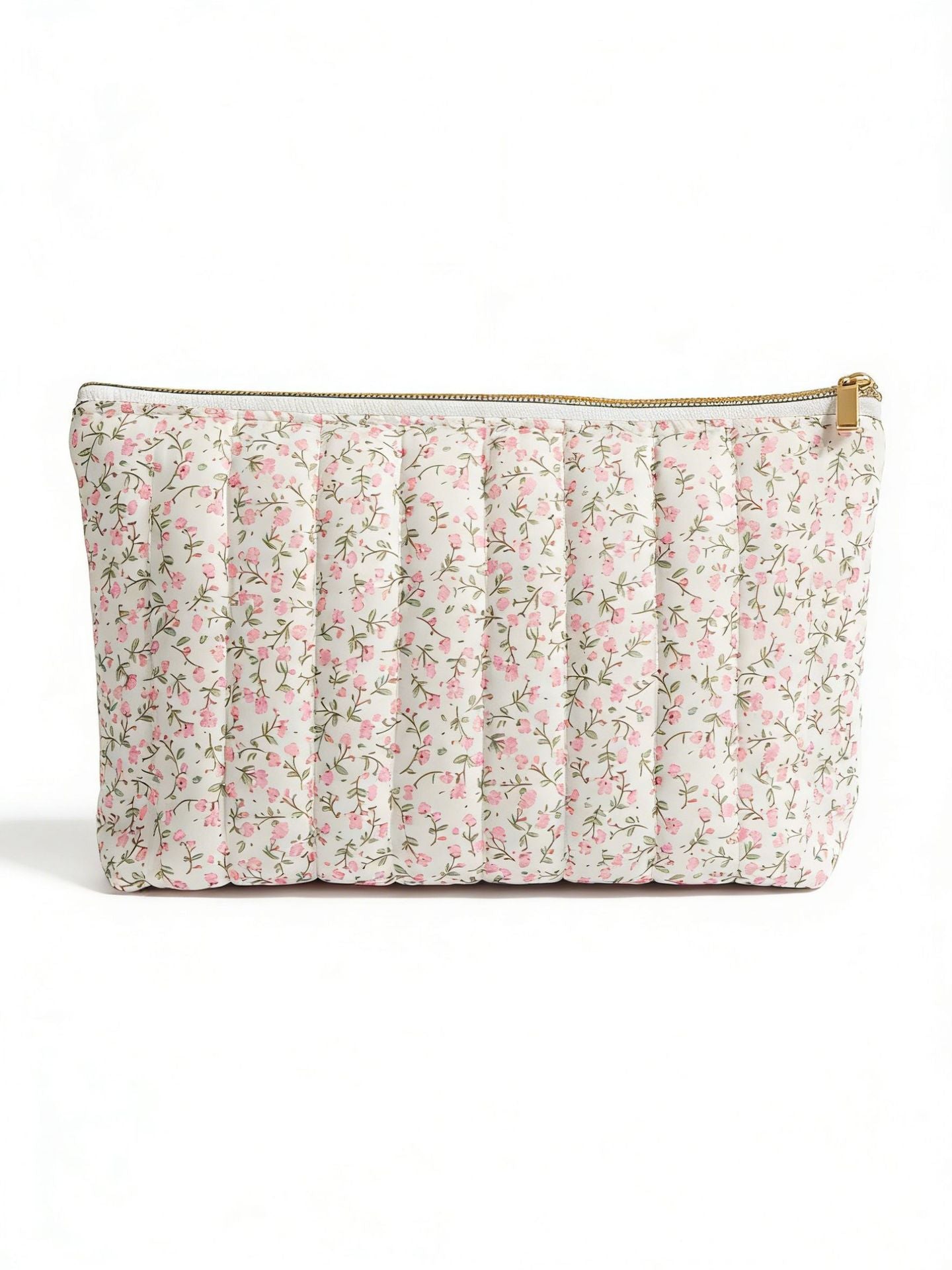 Floral Fabric Cosmetic Bag | Chic Storage Solution for Beauty Essentials