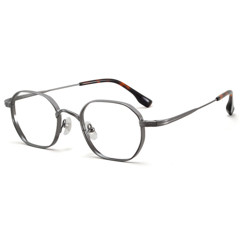 Titanium Glasses Frame | Lightweight Retro Style with Anti-Radiation Lenses