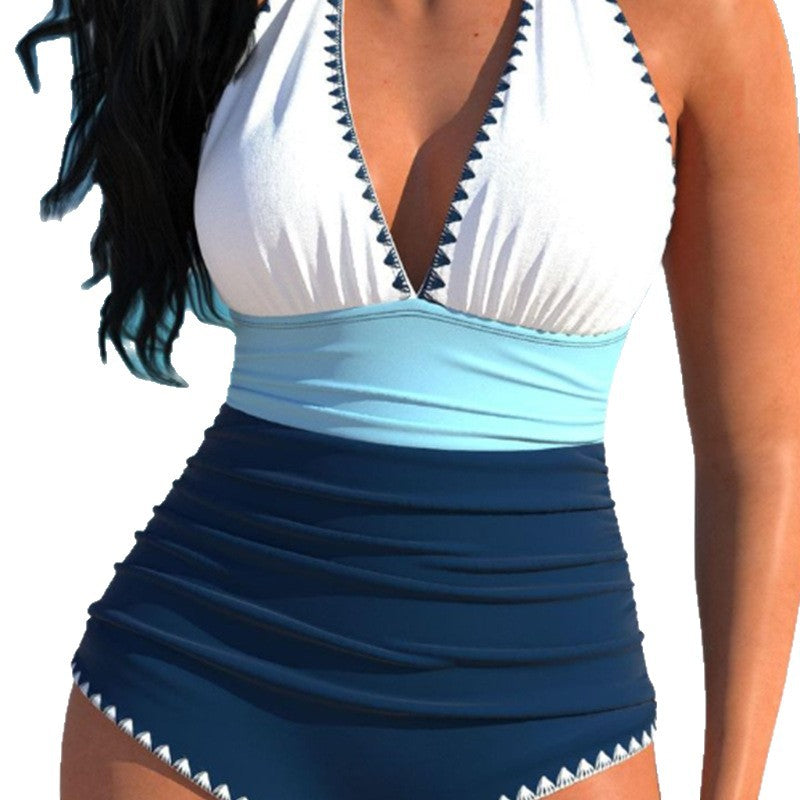 Elegant Floral Print One-Piece Swimsuit for Women | Modest Swimwear