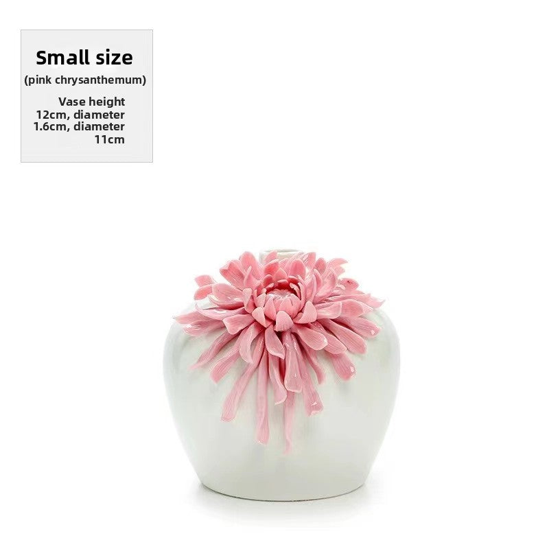 Elegant Embossed Flower Vase | Premium White Porcelain Décor