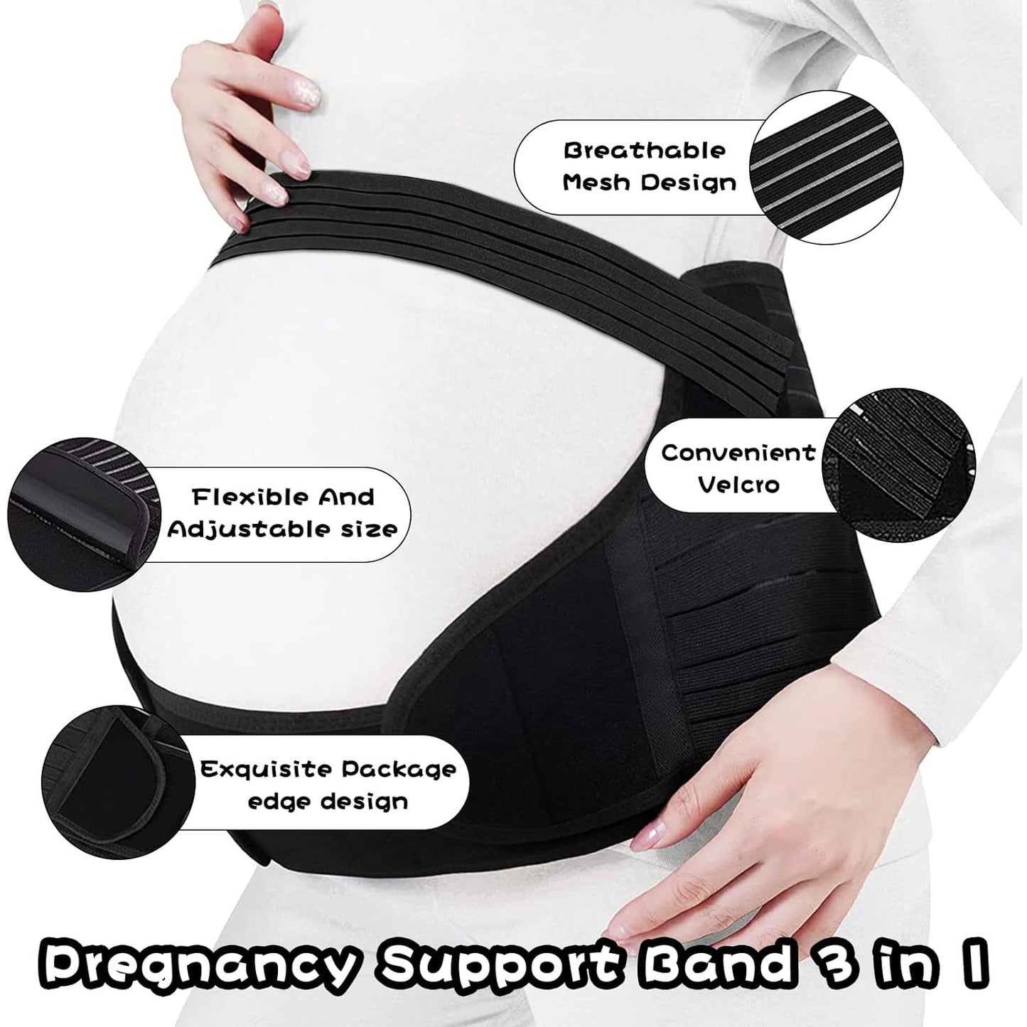 Adjustable Breathable Maternity Support Belt for Comfort