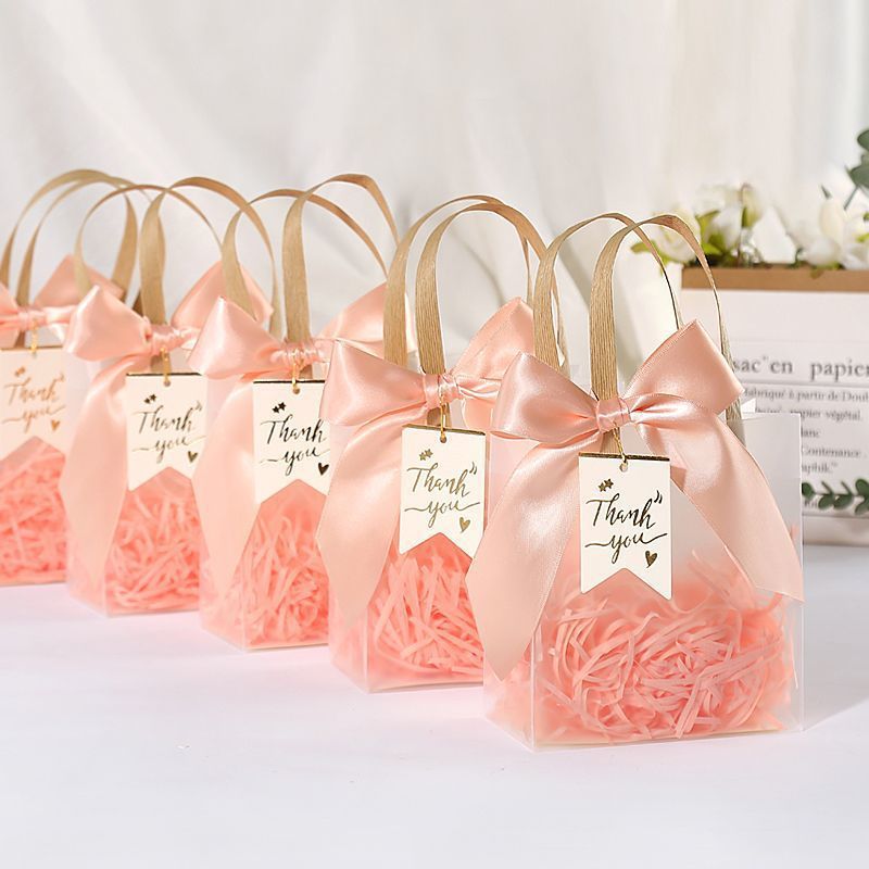 Frosted Transparent Gift Handbag | Elegant & Customizable Packaging