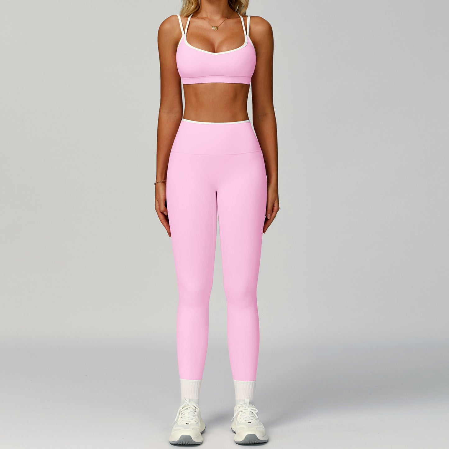 Color Blocked Edge Sports Yoga Clothing | Stylish Activewear Set