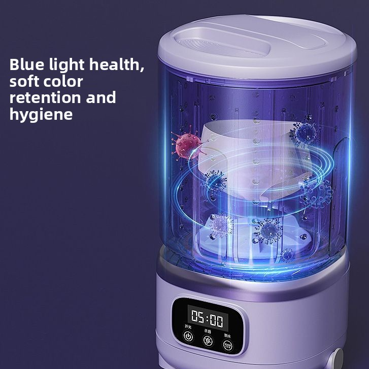 Mini Portable Washing Machine | Blue Light Sterilization Device