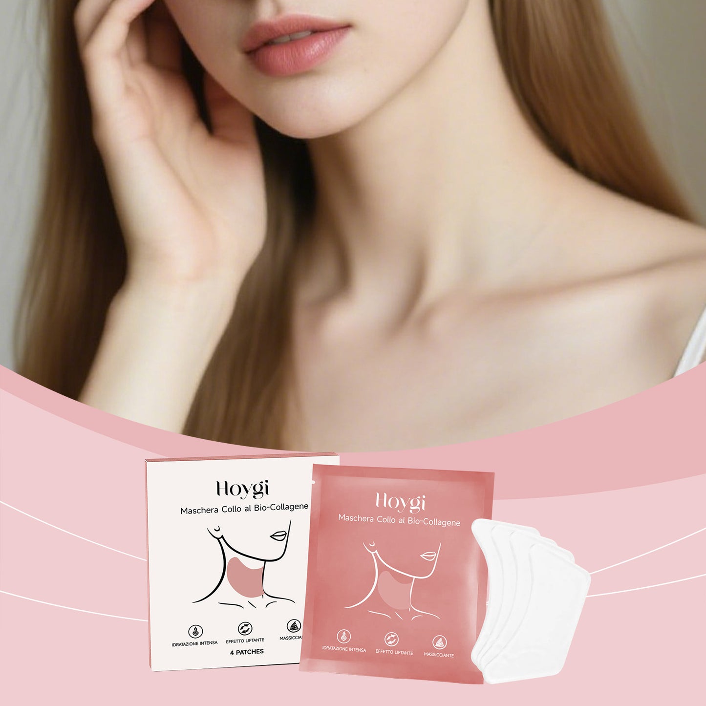 Collagen Protein Neck Mask Patches | Deep Hydration & Care