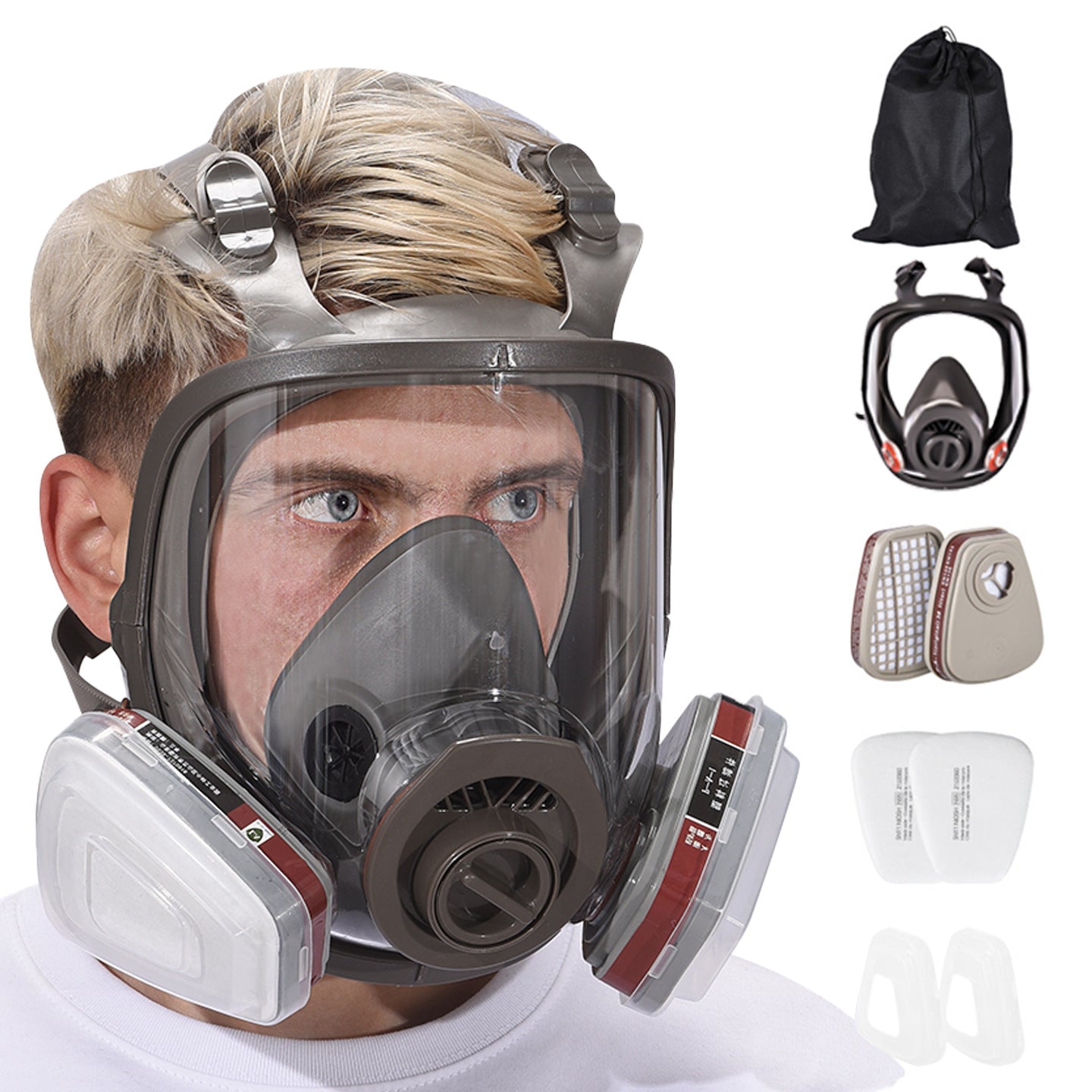 Silicone Gas Mask for Maximum Toxic Fume Protection