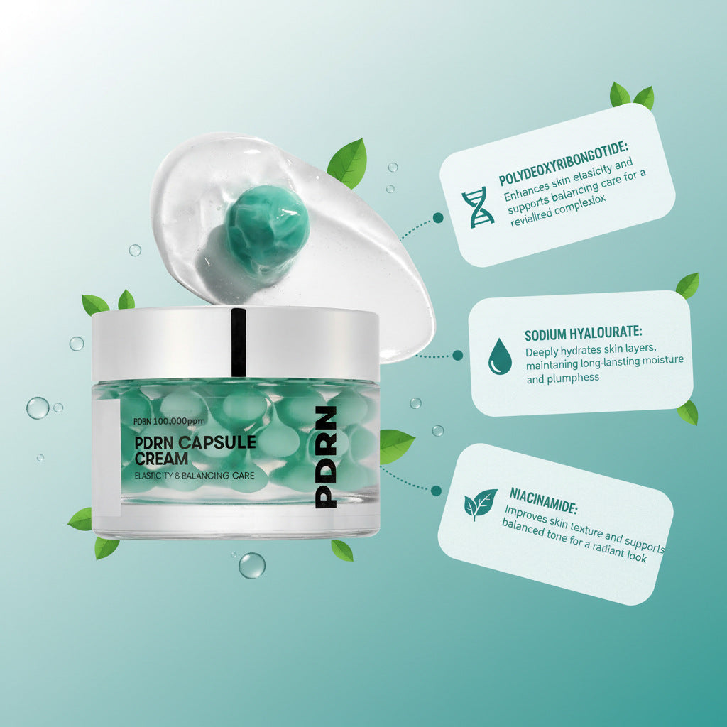 Nourishing Seaweed Green Capsule Face Cream | Hydrating Formula