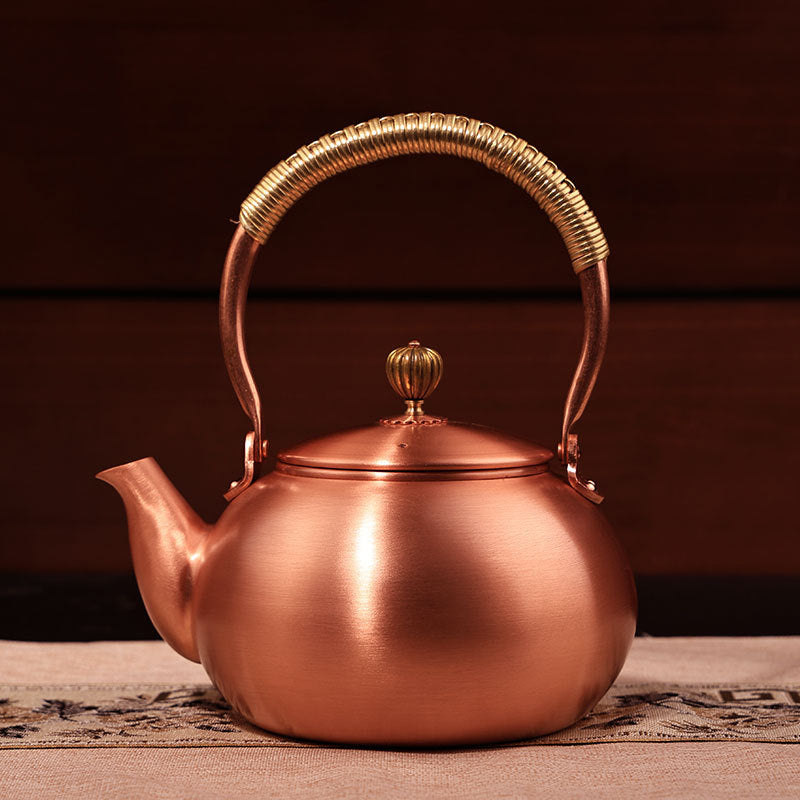 Handmade Hammered Copper Teapot | Elegant Tea Brewing Experience