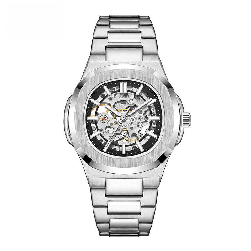 Luminous Double-Sided Hollow Men's Watch | Elegant Automatic Timepiece