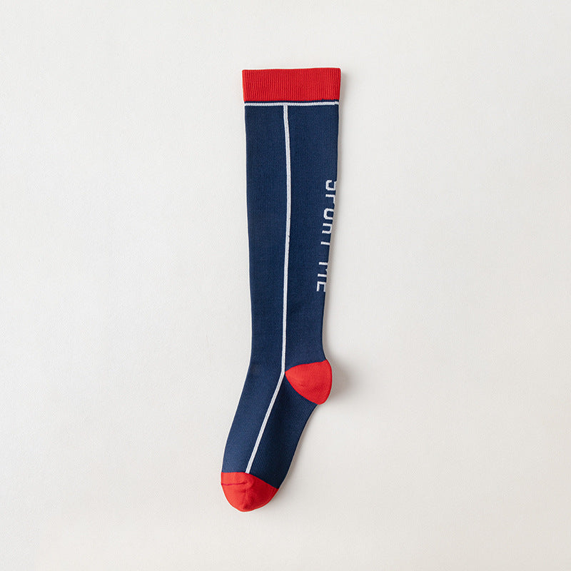 Women's Striped Compression Sports Socks | Comfort & Support