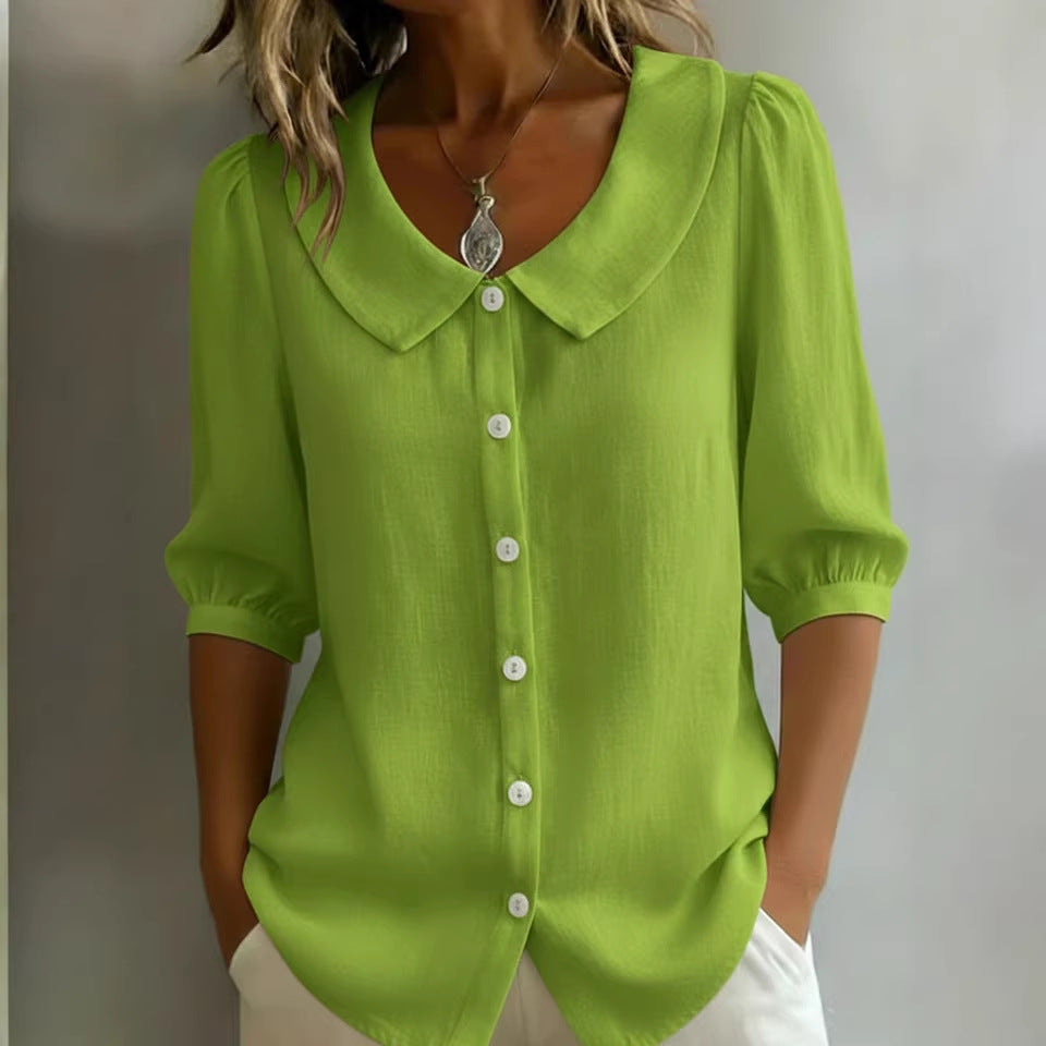 Stylish Linen Short-Sleeve Shirt for Effortless Warm Weather Fashion