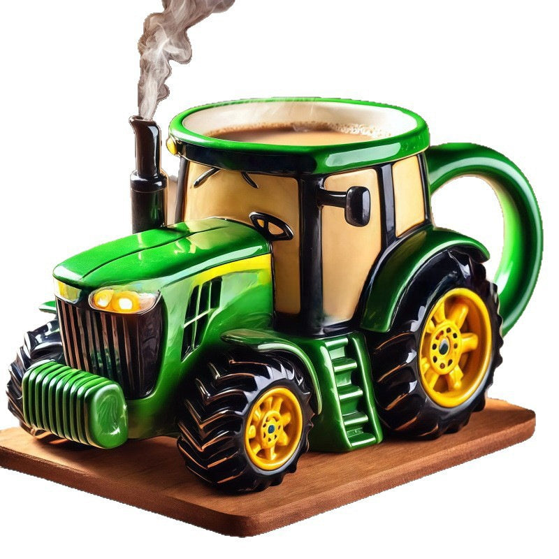 Vintage Melamine Mug | Unique Farm Equipment Design