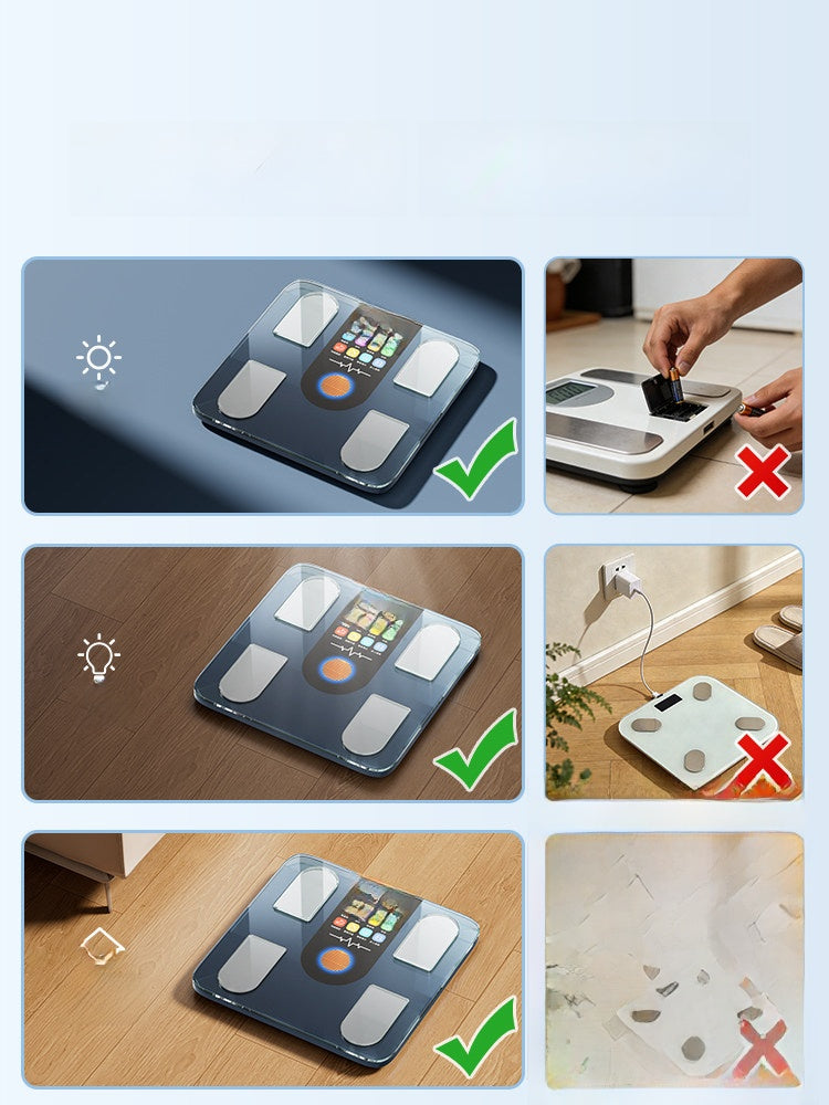 Smart Solar Body Fat Scale | Accurate Health Tracking & Metrics