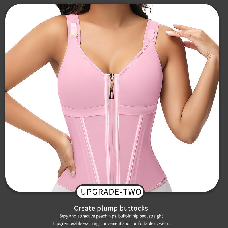 Women's Shaping Zipper Vest | Enhance Your Silhouette Comfortably