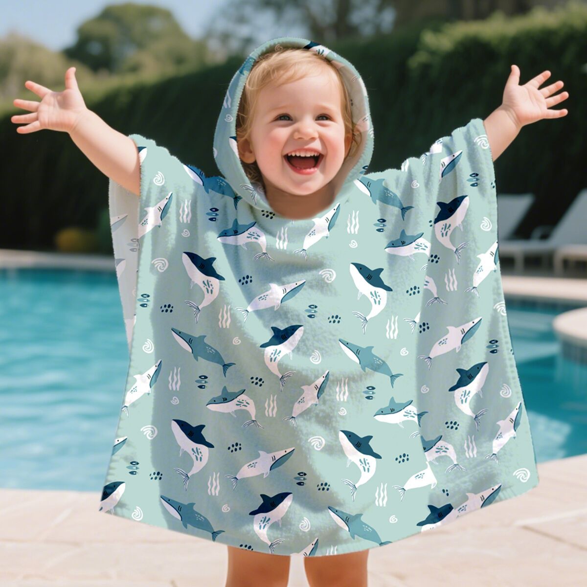 Kids Hooded Bath Towel Cape | Fun, Soft, and Cozy Bath Time Essential