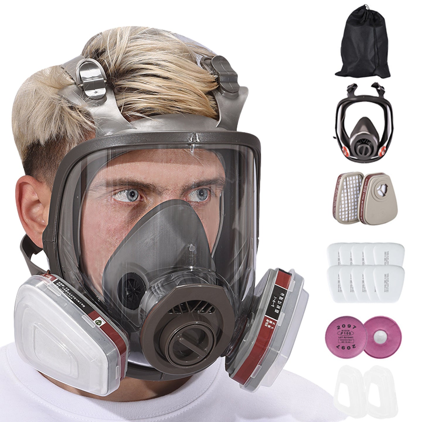 Silicone Gas Mask for Maximum Toxic Fume Protection