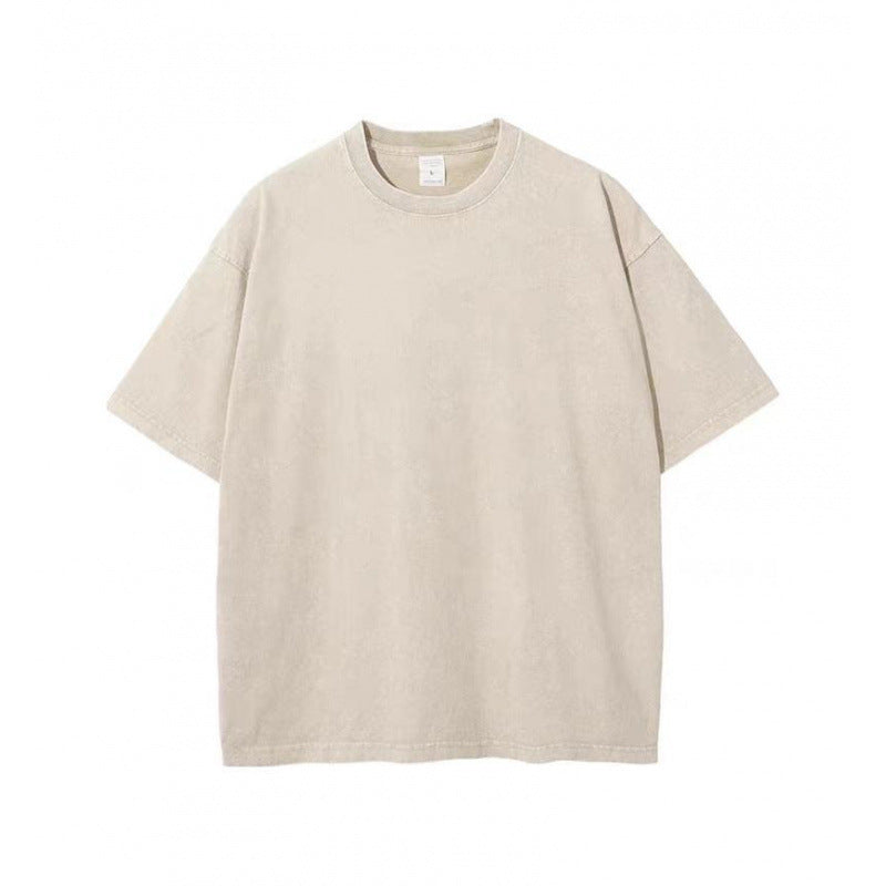 Vintage Washed Cotton T-Shirt | Soft, Trendy, and Customizable