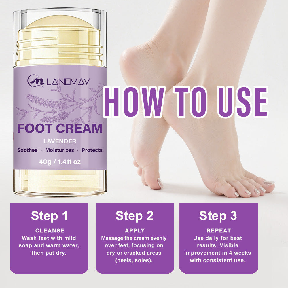 Lavender Foot Care Cream Stick | Moisturizing & Protective Relief