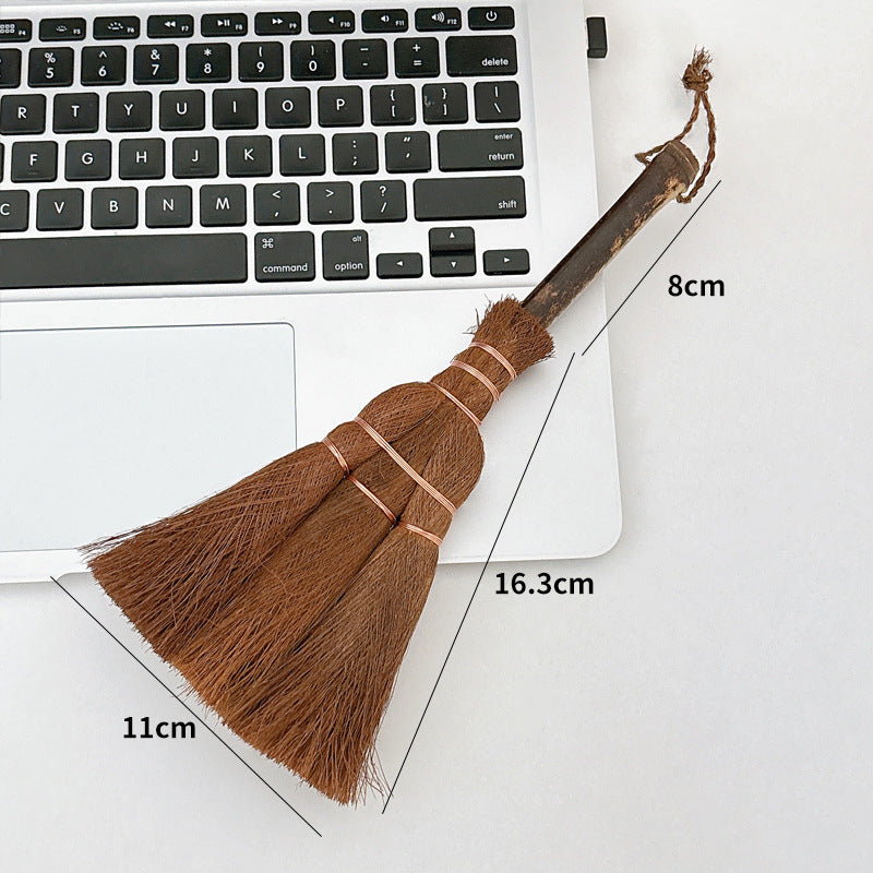 Mini Portable Cleaning Brush with Wool Bristles
