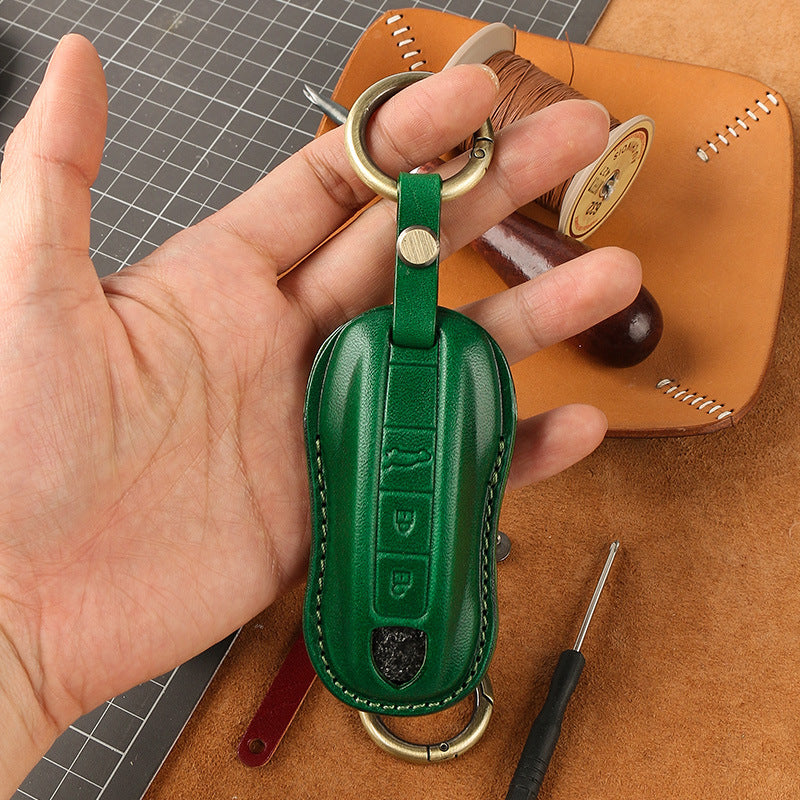 Genuine Leather Key Case | Premium Cowhide Key Protection