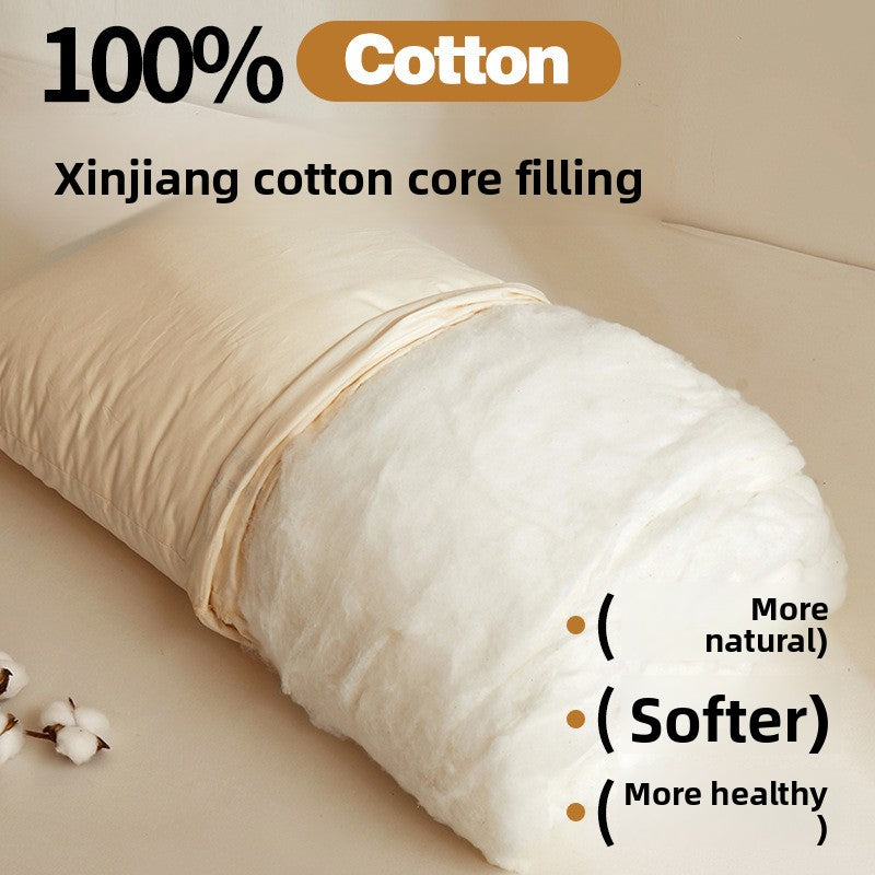 Pure Cotton Cervical Support Pillow | Ergonomic Neck Comfort