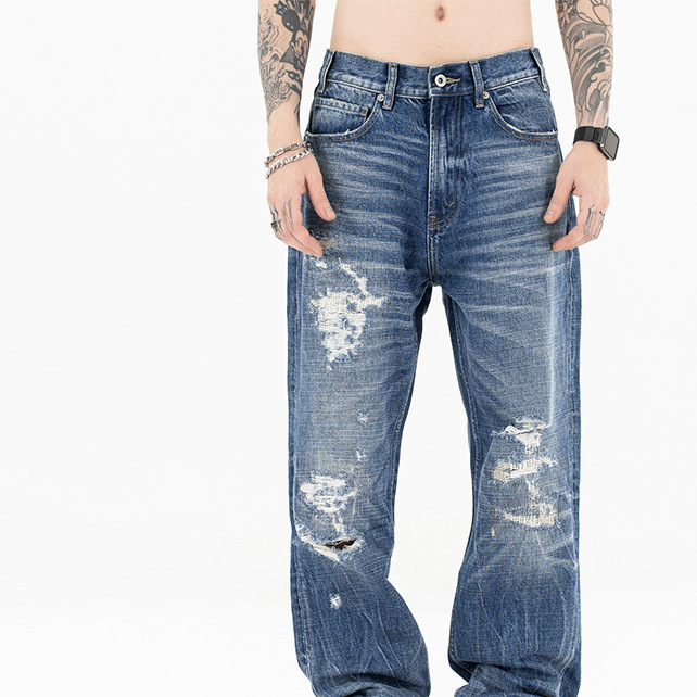 Men's Cotton Jeans | Vintage Style, Comfort & Versatility