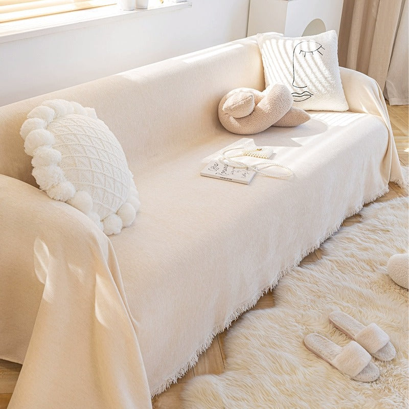 Solid Color Chenille Sofa Towel | Stylish & Comfortable Protection