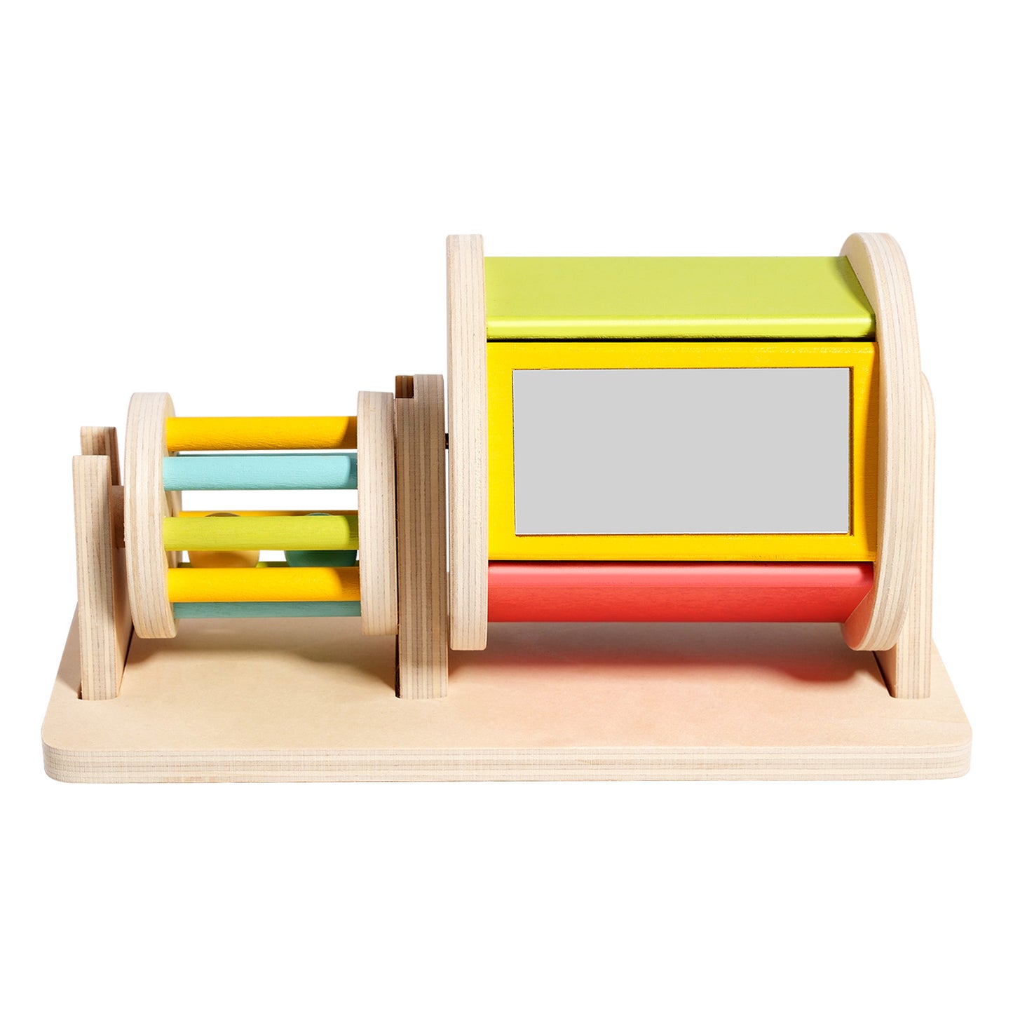 Montessori Wooden Textile Drum Toy | Fun & Educational Play