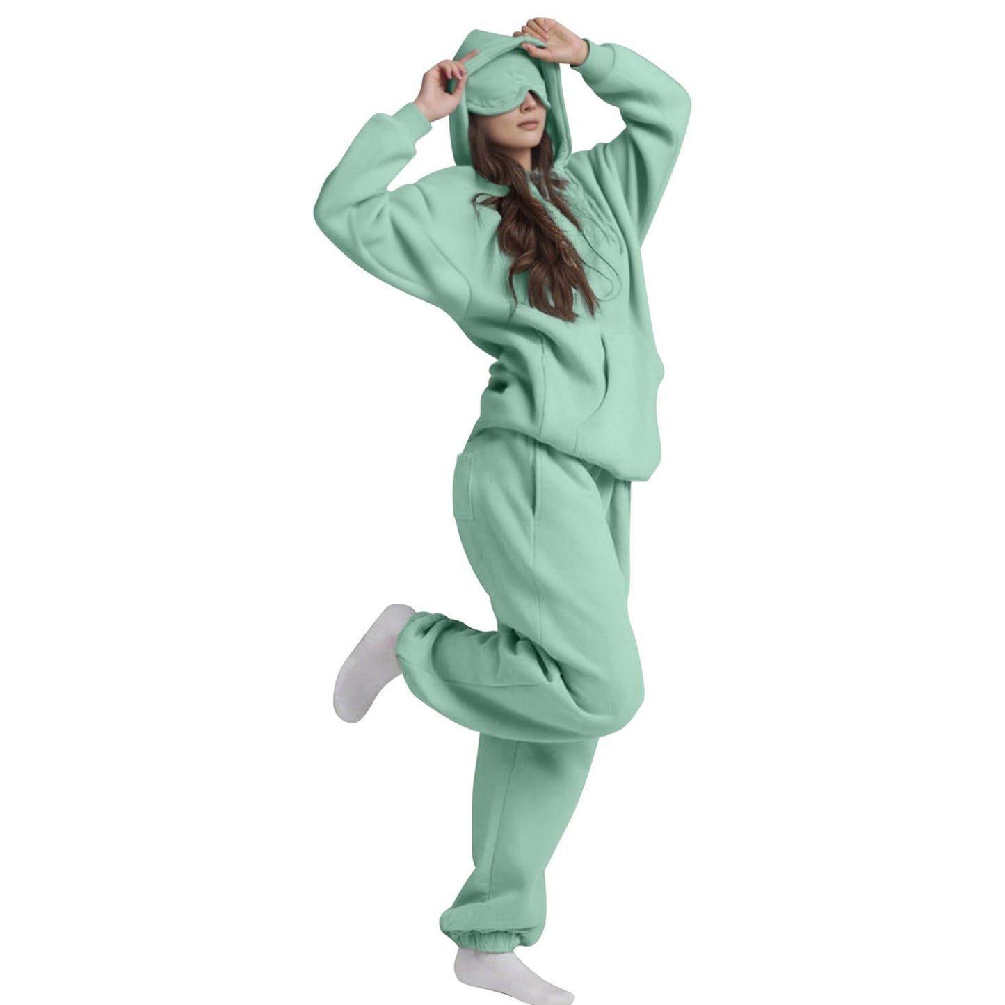 Cozy Women's Hoodie with Built-in Eye Mask | Stylish Comfort