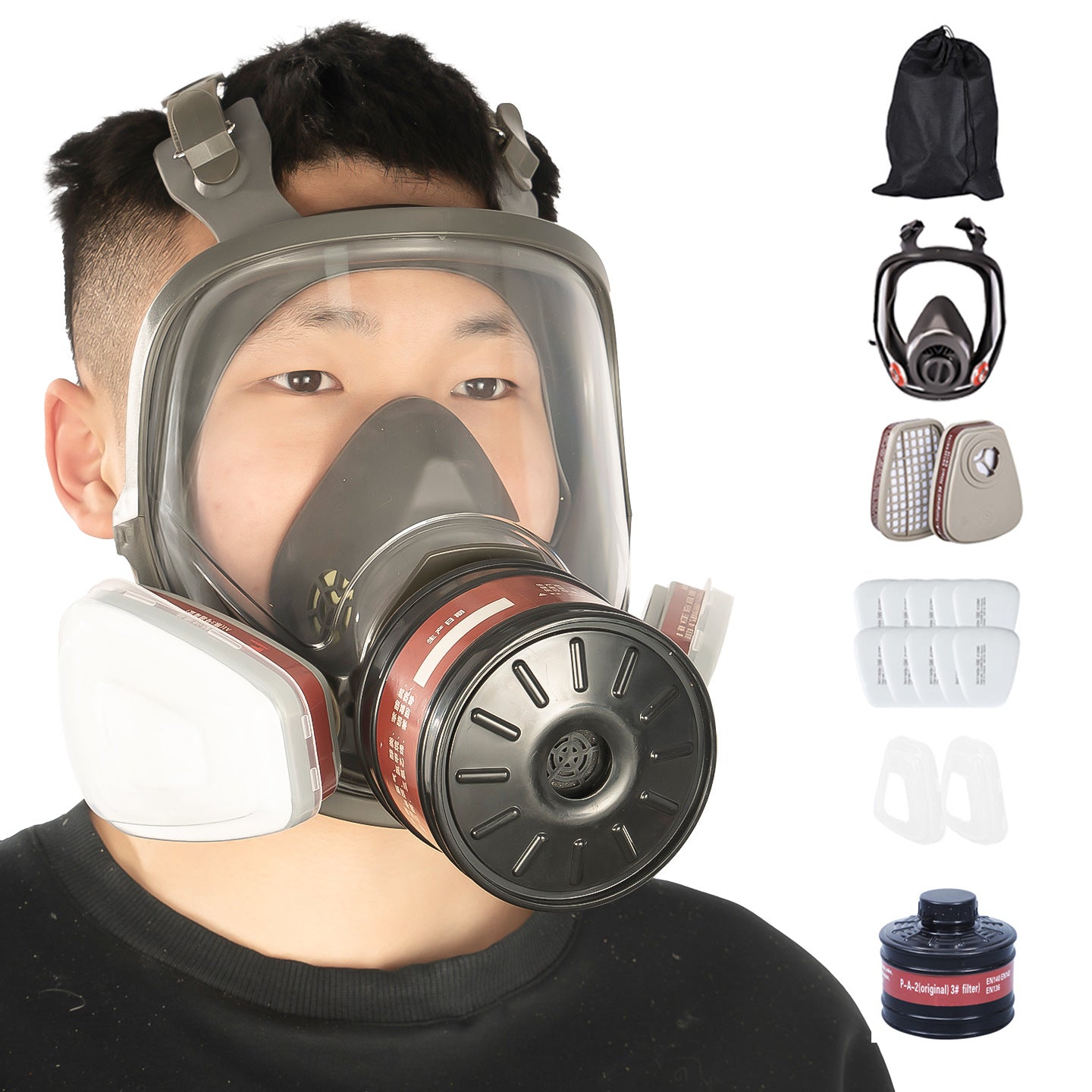 Silicone Gas Mask for Maximum Toxic Fume Protection