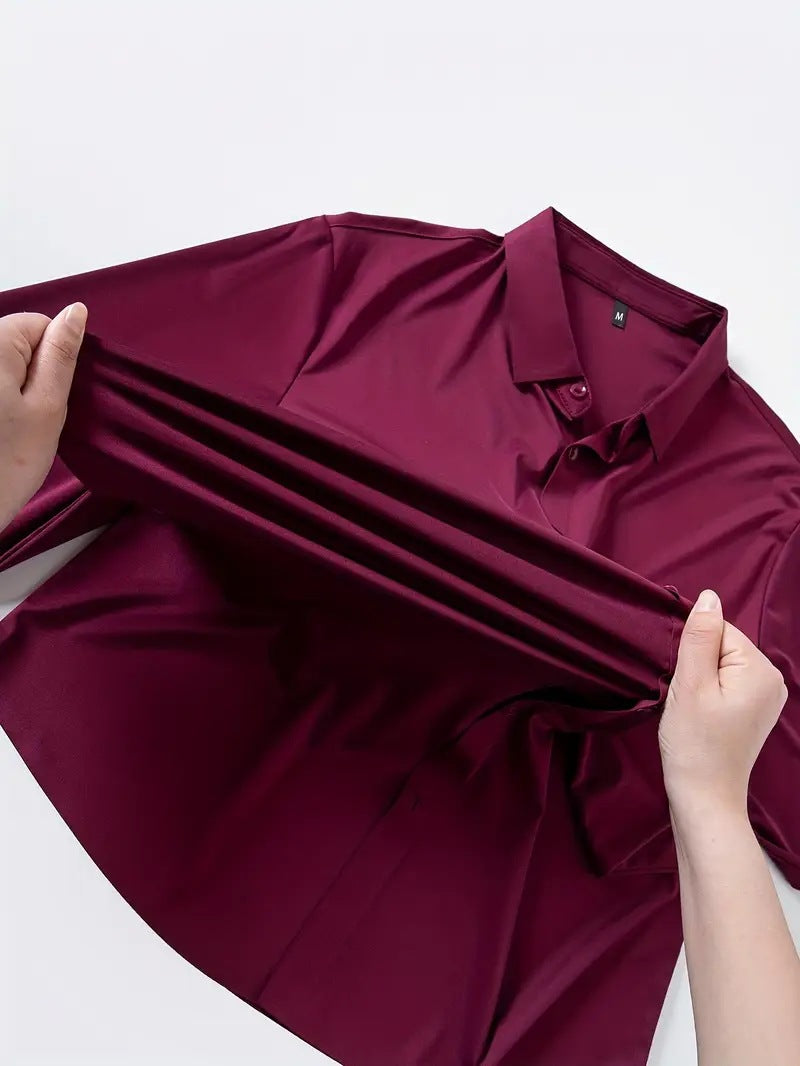 Men's Long Sleeve Dress Shirt | Comfortable & Stylish Attire