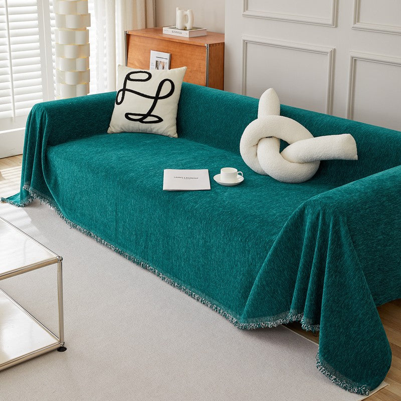 Solid Color Chenille Sofa Towel | Stylish & Comfortable Protection