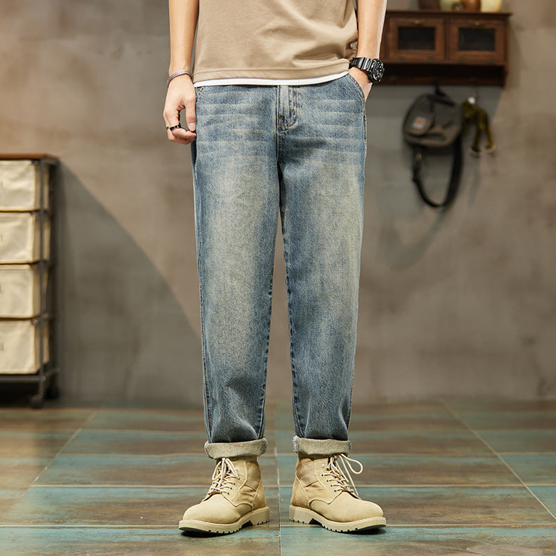 Ultra-Thin Loose Straight Leg Jeans for Men | Lightweight Comfort