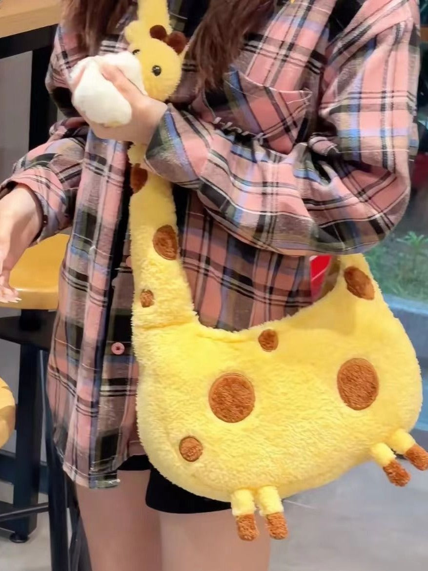 Adorable Giraffe Plush Backpack | Cozy and Versatile Storage