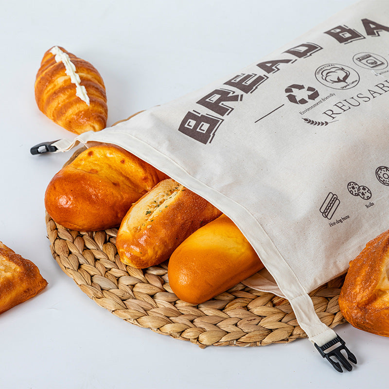 100% Cotton Bread Bag | Eco-Friendly & Reusable Food Storage
