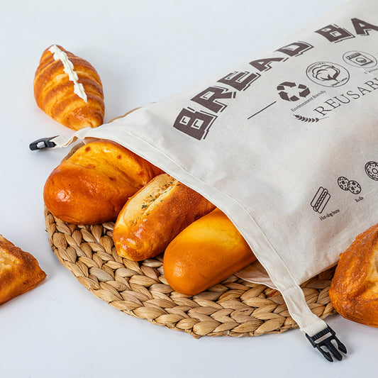 100% Cotton Bread Bag | Eco-Friendly & Reusable Food Storage