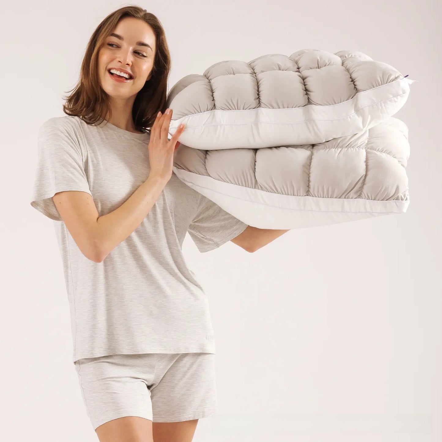Cloud-shaped Puff Pillow, Pineapple-shaped Pillow, Home-use Single-person High-resilience Fluffy Pillow Core, Cervical-support Pillow